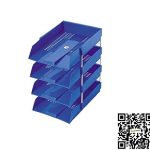 Paper Tray Plastic 4 Tier ( 1 x Set)