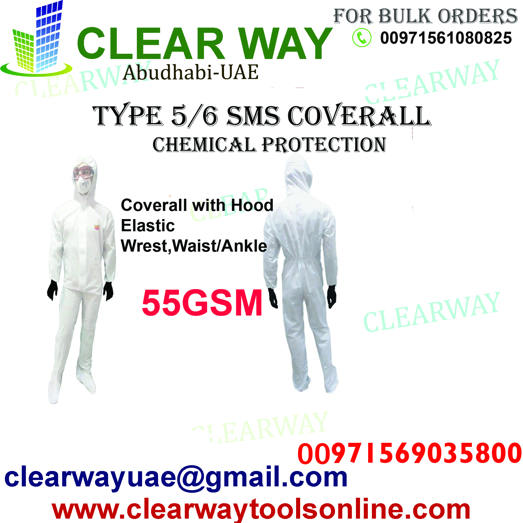 COVERALL ,CHEMICAL PROTECTION