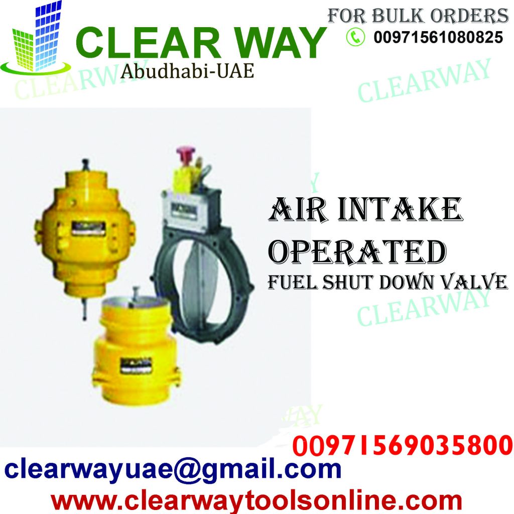 AUTOMATIC ENGINE AIR INTAKE SHUT DOWN VALVES WITH OIL PRESSURE CONTROL DEALER IN MUSSAFAH