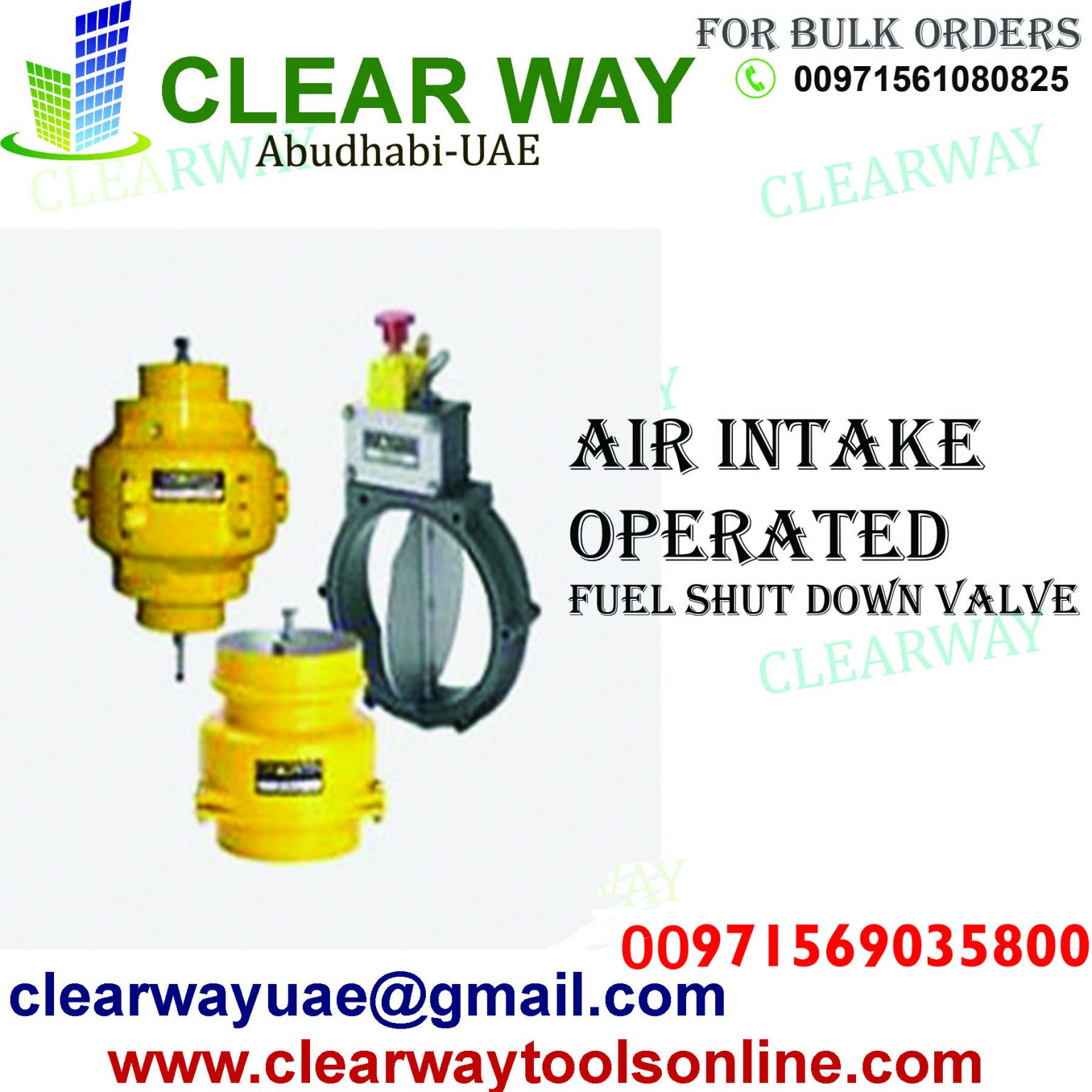 AUTOMATIC ENGINE AIR INTAKE SHUT DOWN VALVES WITH OIL PRESSURE CONTROL