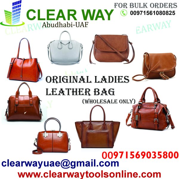 Leather bag backpack with two compartments Natural leather bags for  wholesale Madrid b2b.