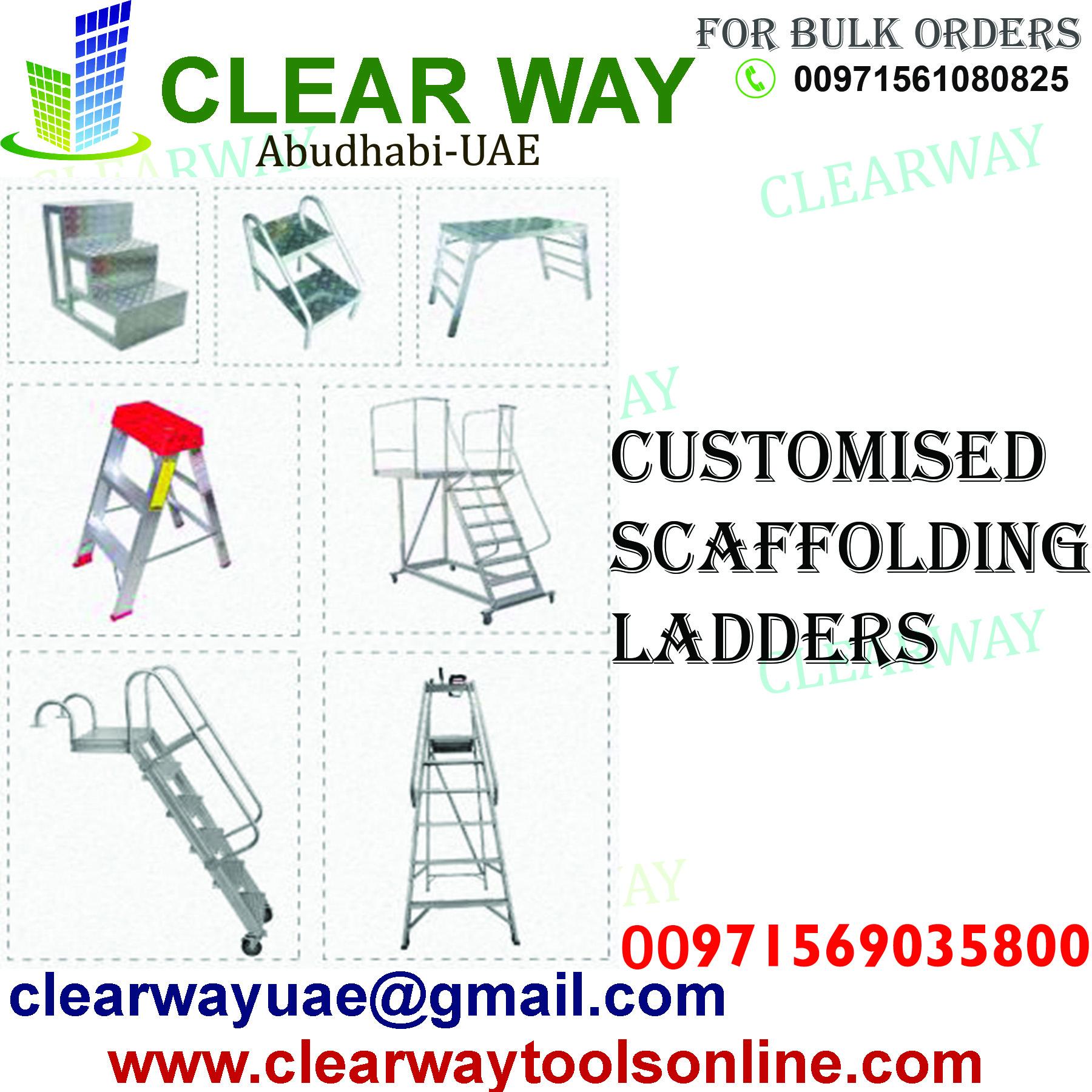customised scaffolding ladders clearway mussafah abudhabi uae