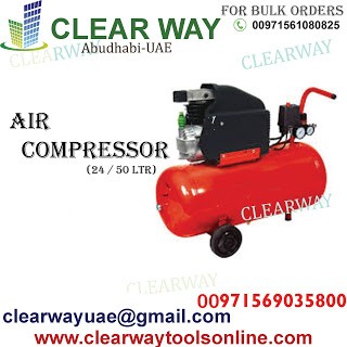 2HP 24 & 50 LITRE DIRECT DRIVE AIR COMPRESSOR 230V DEALER IN MUSSAFAH , ABUDHABI ,UAE BY CLEARWAY