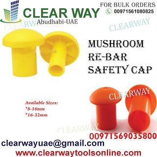 MUSHROOM RE BAR SAFETY CAP DEALER IN MUSSAFAH , ABUDHABI ,UAE BY CLEARWAY