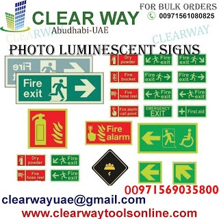 PHOTO LUMINESCENT SIGNS DEALER IN MUSSAFAH , ABUDHABI ,UAE BY CLEARWAY