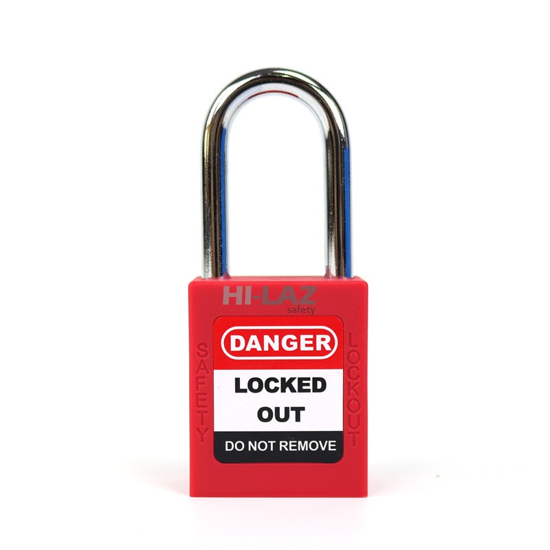 LOCK OUT TAG OUT Padlock – 38mm , 6 mm Steel Short Shackle Color – RED WITH 2 KEY -hilaz safety – clearway-01