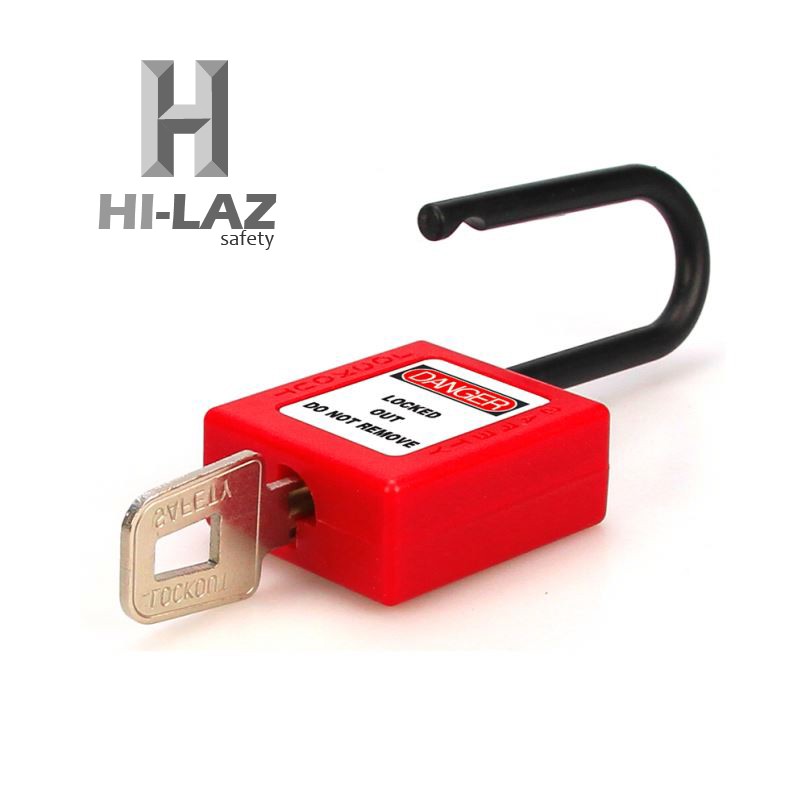 Lockout Tagout Safety Nylon Shackle Non-conductive Non-sparking Padlocks with Same Key2-01