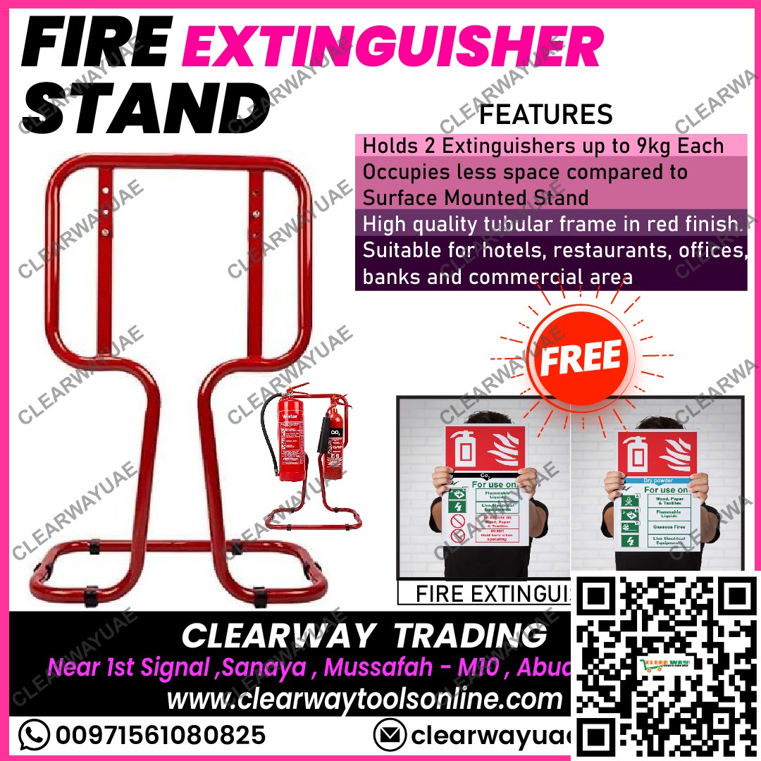 fire extinguisher stand double supplier in uae , clearway ,ryxo safety