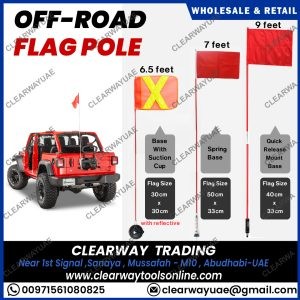 OFF ROAD FLAG POLE SUPPLIER IN UAE , CLEARWAY , RYXO SAFETY