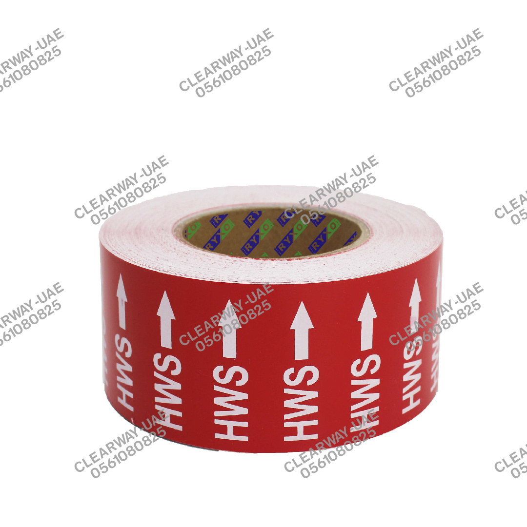 PIPE MARKING LABELS SUPPLIER IN UAE , CLEARWAY , RYXO SAFETY35