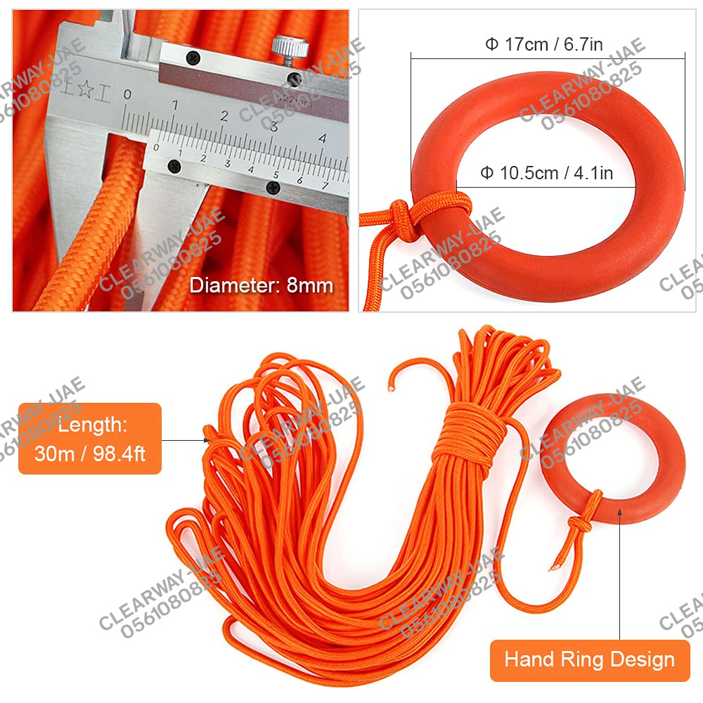 FLOATING LIFE SAVING ROPE SUPPLIER IN ABUDHABI UAE CLEARWAY RYXO SAFETY10