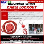 UNIVERSAL WHEEL CABLE LOCKOUT WHOLESALE AND RETIAL SUPPLIER IN MUSSAFAH , ABUDHABI , UAE BY CLEARWAY